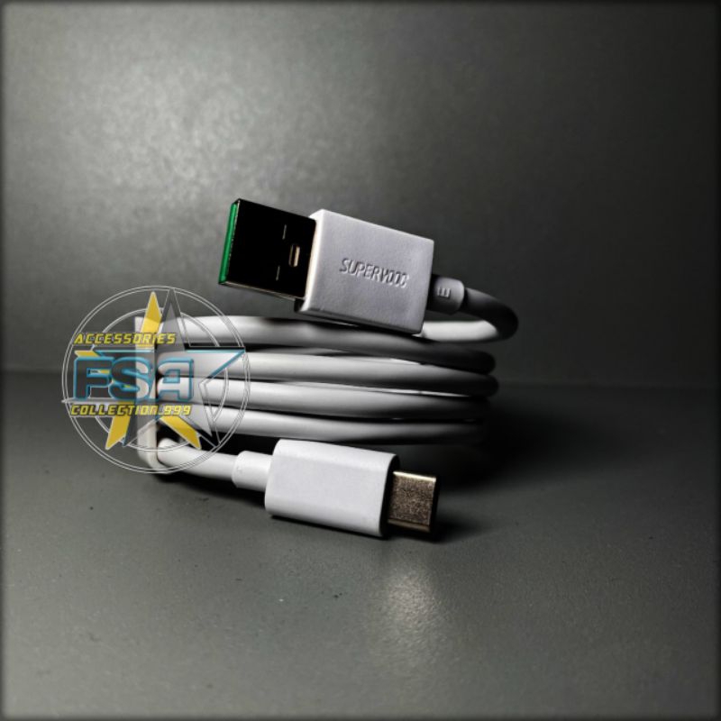 Kabel Data Oppo Super Vooc Type C A 91 R17 A53 A92 A5 2020 reno 4 reno 4F USB Type C Fast Charging