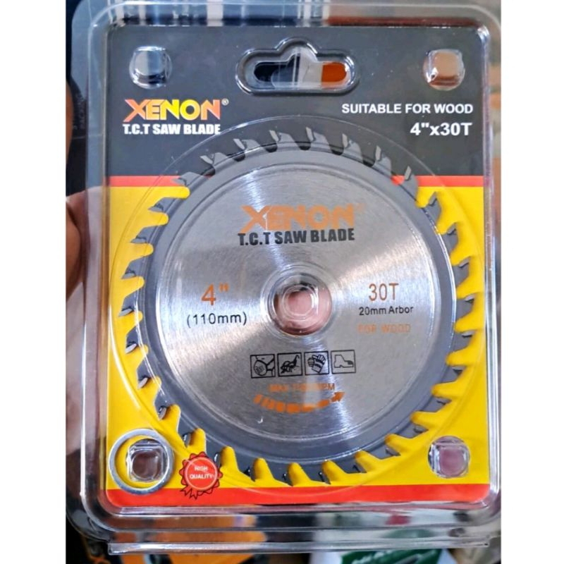 Mata pisau kayu Bulat Circular Saw 4" 30T & 40T TCT Xenon - mata gerinda gergaji serkal 4inchi