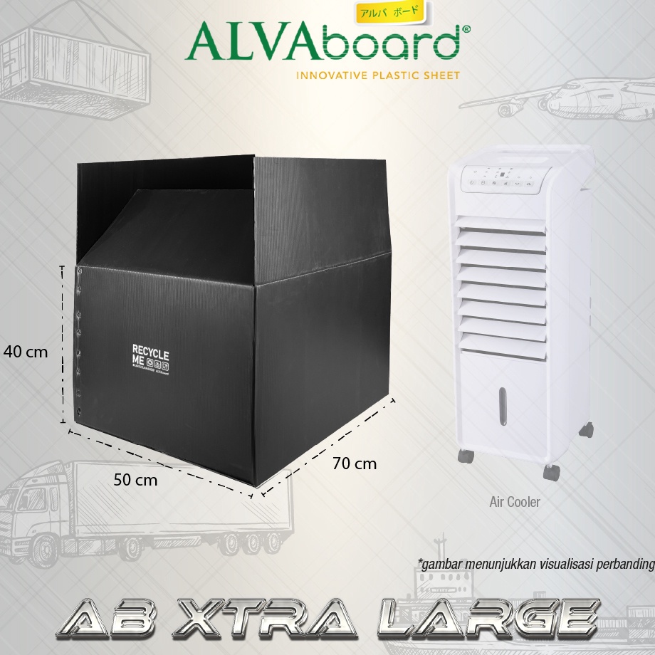 

Paket Terbaik Kardus Packaging ALVAboard Box Pengiriman XL Heavy Duty Ukuran 7x5x4 cm P x L x T