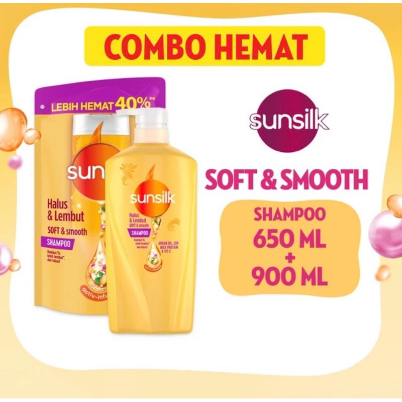 Buy Sunsilk Shampoo Soft & Smooth 650ml + Sunsilk Shampoo Soft & Smooth 900ml