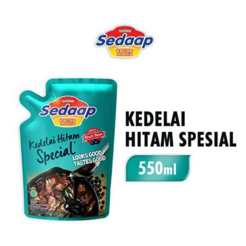 

Kecap Sedaap Kedelai Hitam Spesial 550ml / Kecap Sedap Hijau Refill 550ml / kecap manis Refill besar