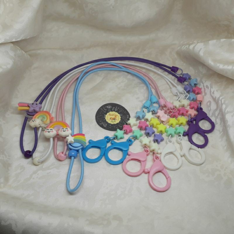 Strapmask/Connector Masker/Kaitan Masker Hijab Polos Tanpa Hiasan Kaitan Lobster Besar《nOnkQess CRaF