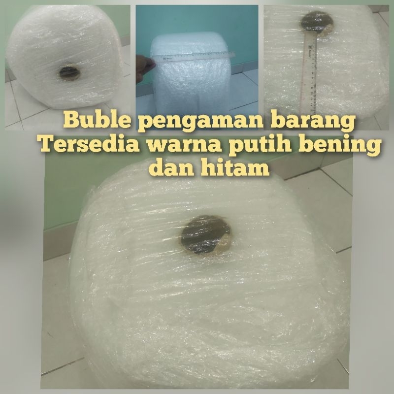

buble pengaman paket buble pengaman barang barang yang sudah di potong ukuran 30cm tersedia warna putih dan hitam