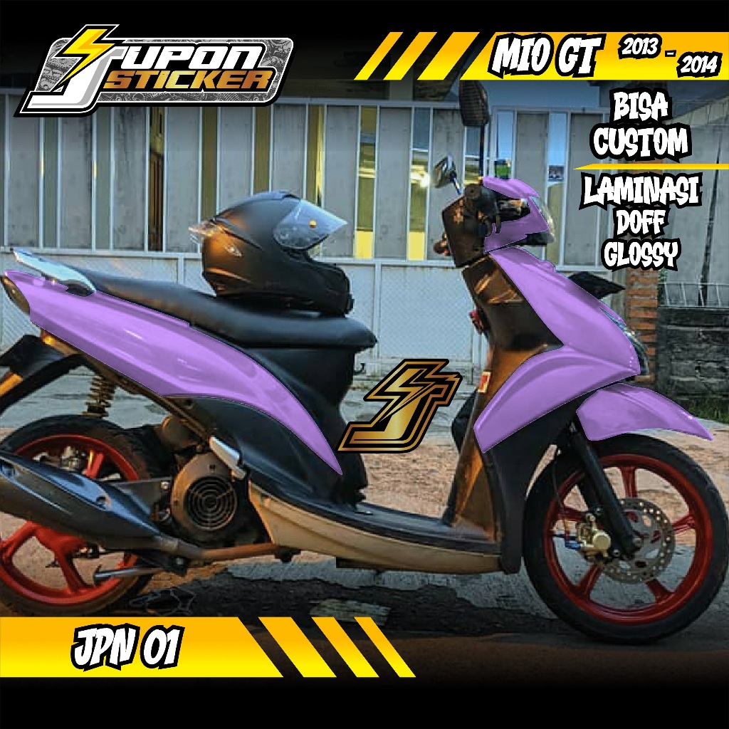 (COD) Decal Stiker Fullbody Mio GT 2013 2014 Variasi Polos JPN 01