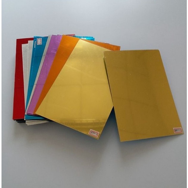 Akrilik Lembaran Marga Cipta Ukuran 20 x 25 cm Tebal 2mm - Gold / Emas