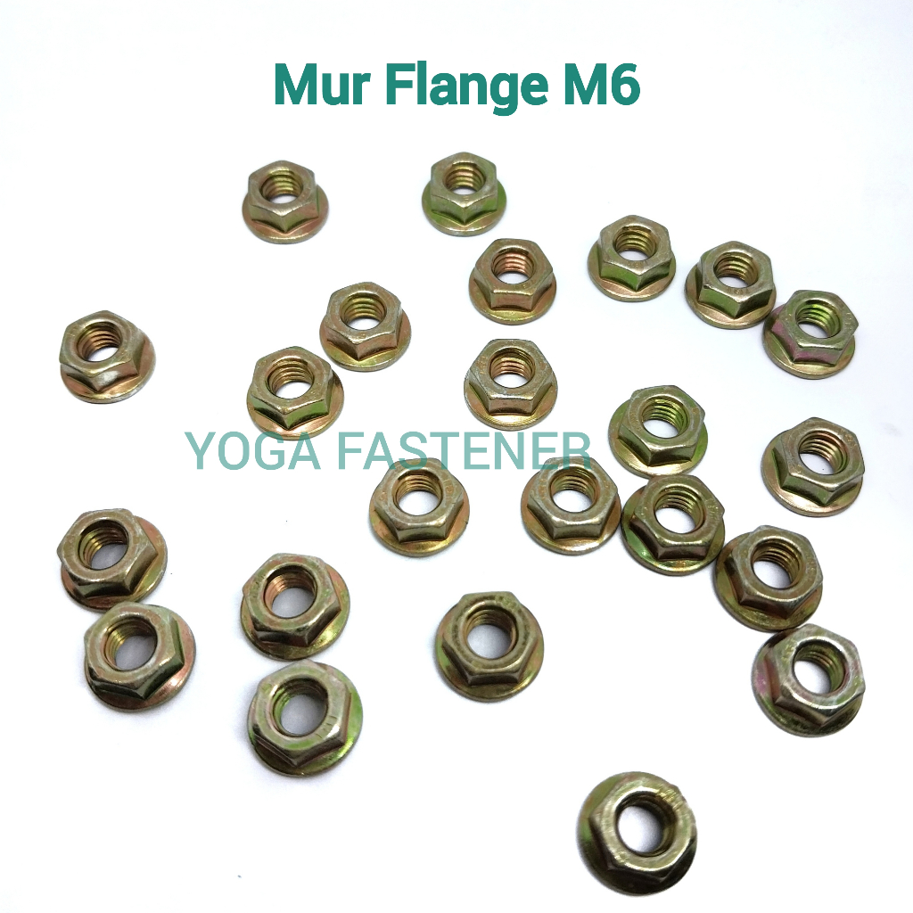 Mur Flange M6 khusus untuk baut flange M6