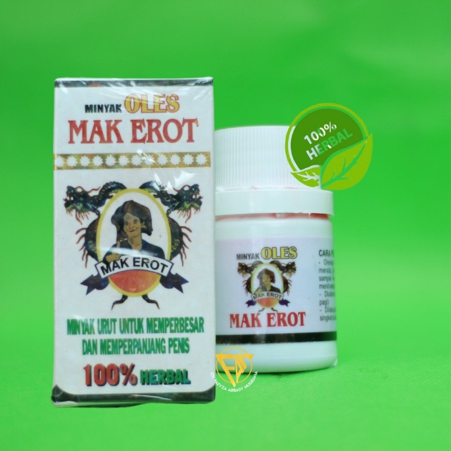 TERLARIS Obat Herbal Vital Venis Kelamin Pembesar Pria Permanen Mak Erot Original / Minyak Urut Mak 