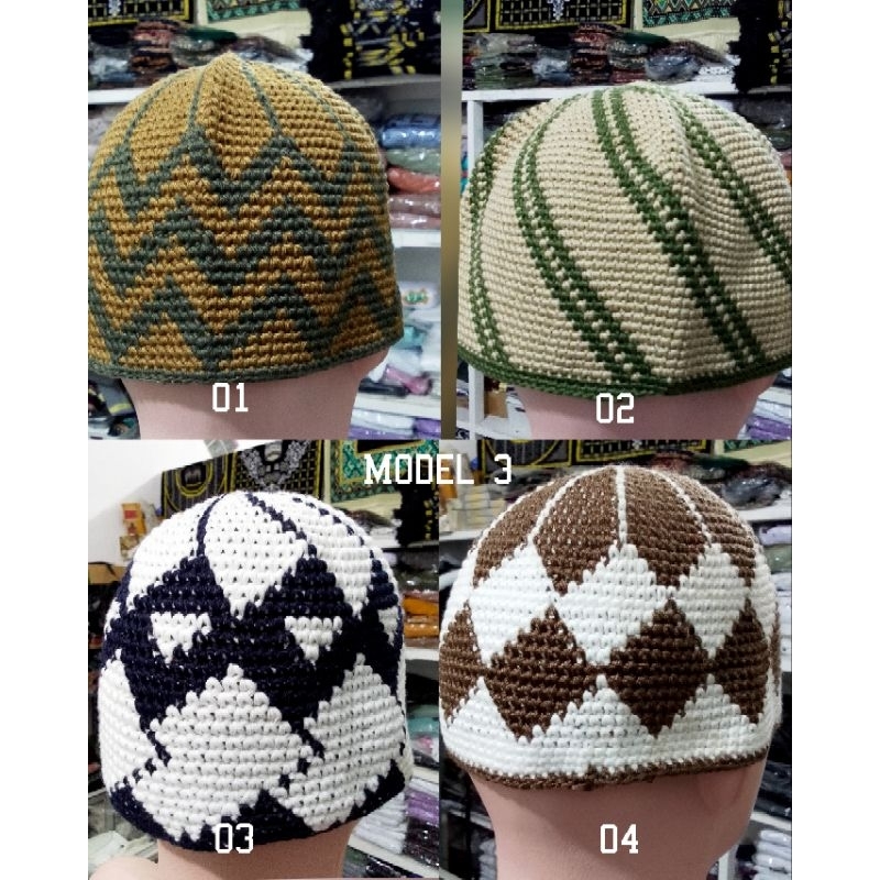 PEci Rajut/Peci rajut lokal/peci dewasa