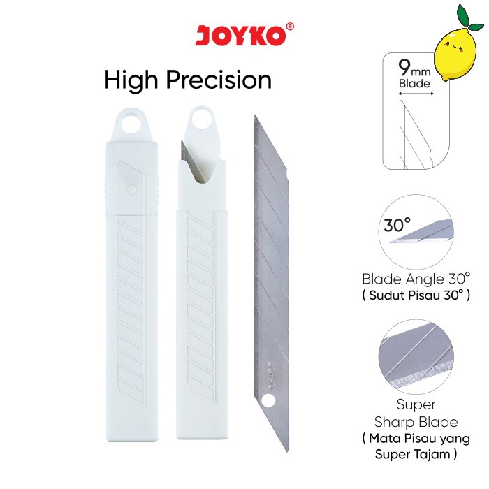 

Refill Cutter Blade / Isi Pisau Pemotong Joyko A-100PT 1 Tube 5 Pcs