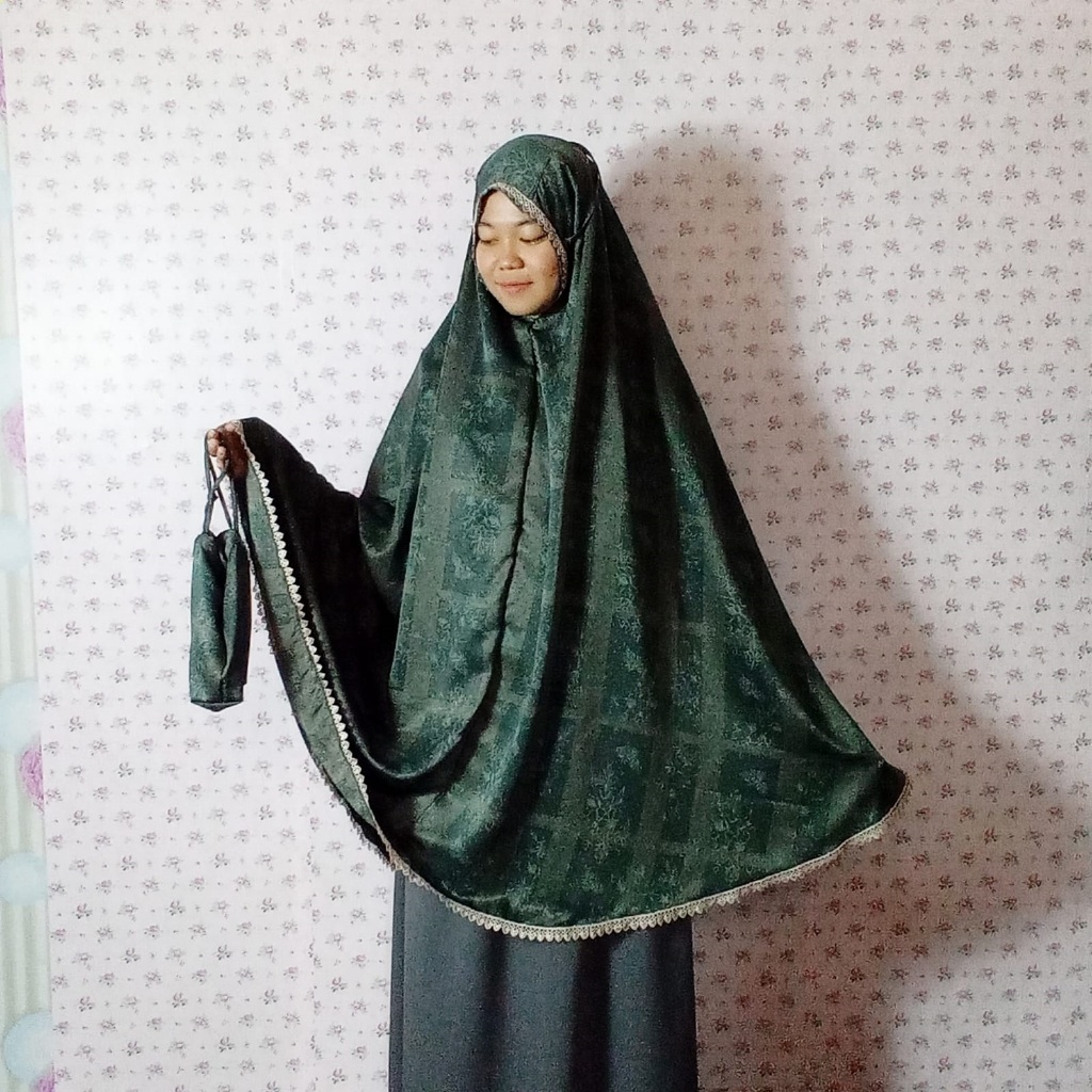 UMMA Fashion - Mukena Travel Wanita Dewasa Terbaru 2024 Free Tas Bahan Armani Silk Premium Model Sek