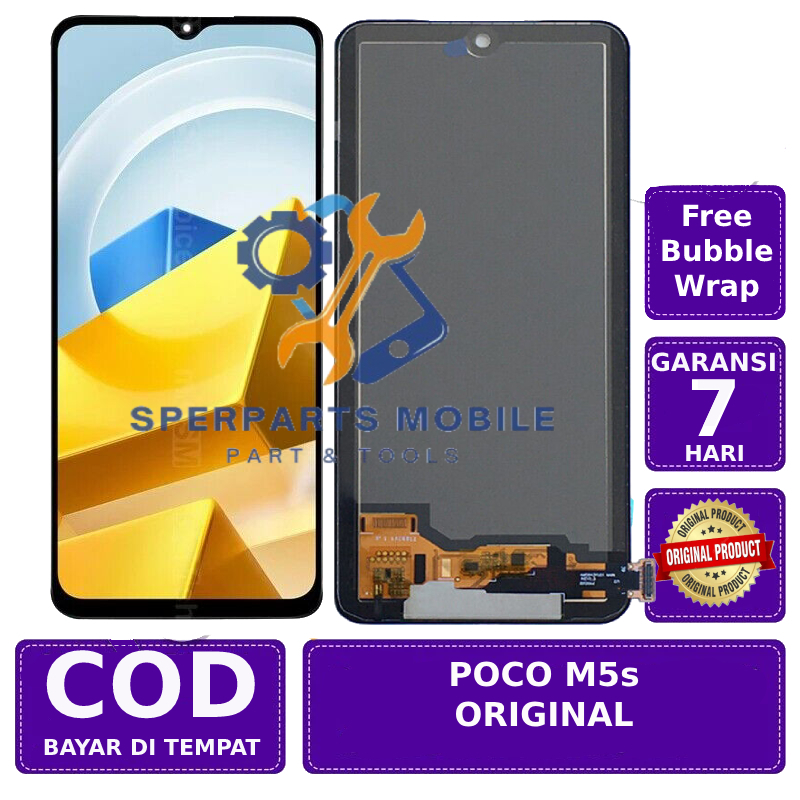 LCD POCO M5s ORIGINAL FULLSET TOUCHSCREEN GARANSI+PACKING BUBBLE
