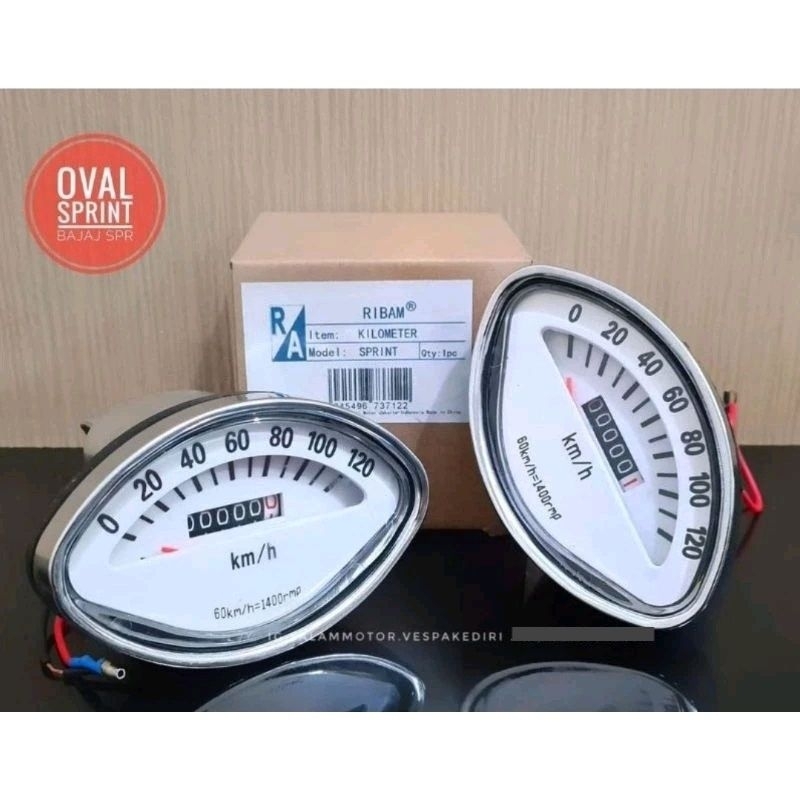 spedometer vespa oval sprint super