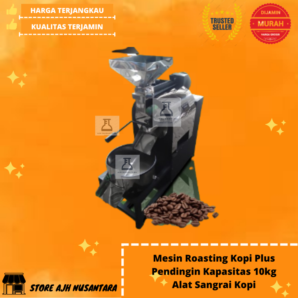 Mesin Roasting Kopi Plus Pendingin Kapasitas 10kg Alat Sangrai Kopi