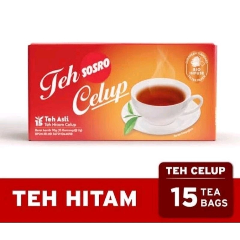 

TEH SOSRO 15 CELUP ASLI TEH HITAM