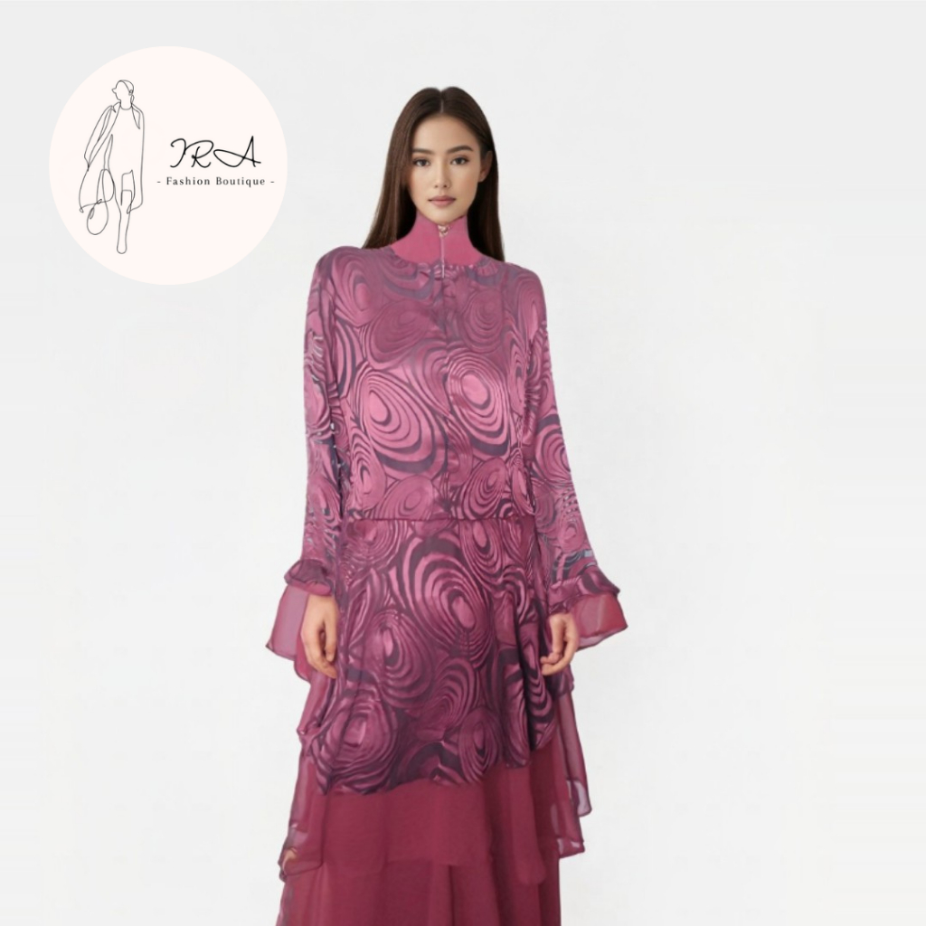 Dress Bludru Hijab - Dress Pesta - Ira Boutique