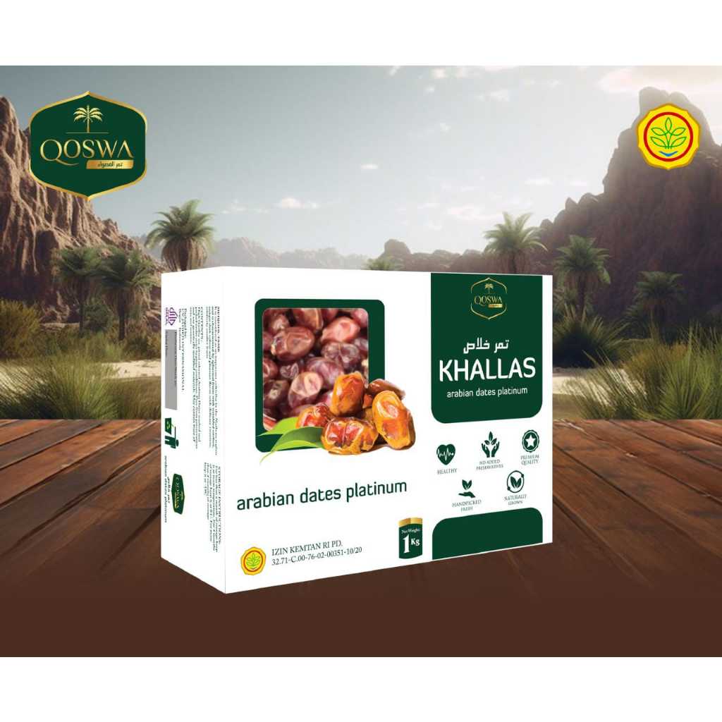 

kurma khalas 1 kg qoswa arabian dates premium 1 kg