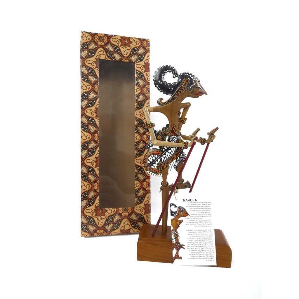 Wayang Klitik "NAKULA" souvenir khas indonesia