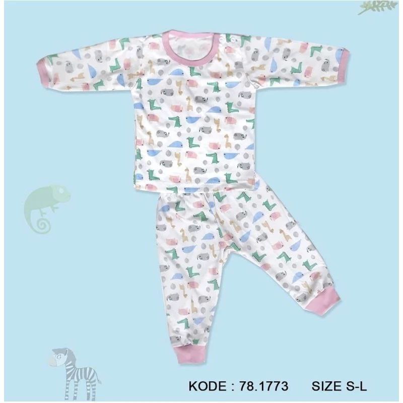 Linco Setelan Piyama Baju Bayi Anak Oblong Panjang S M L