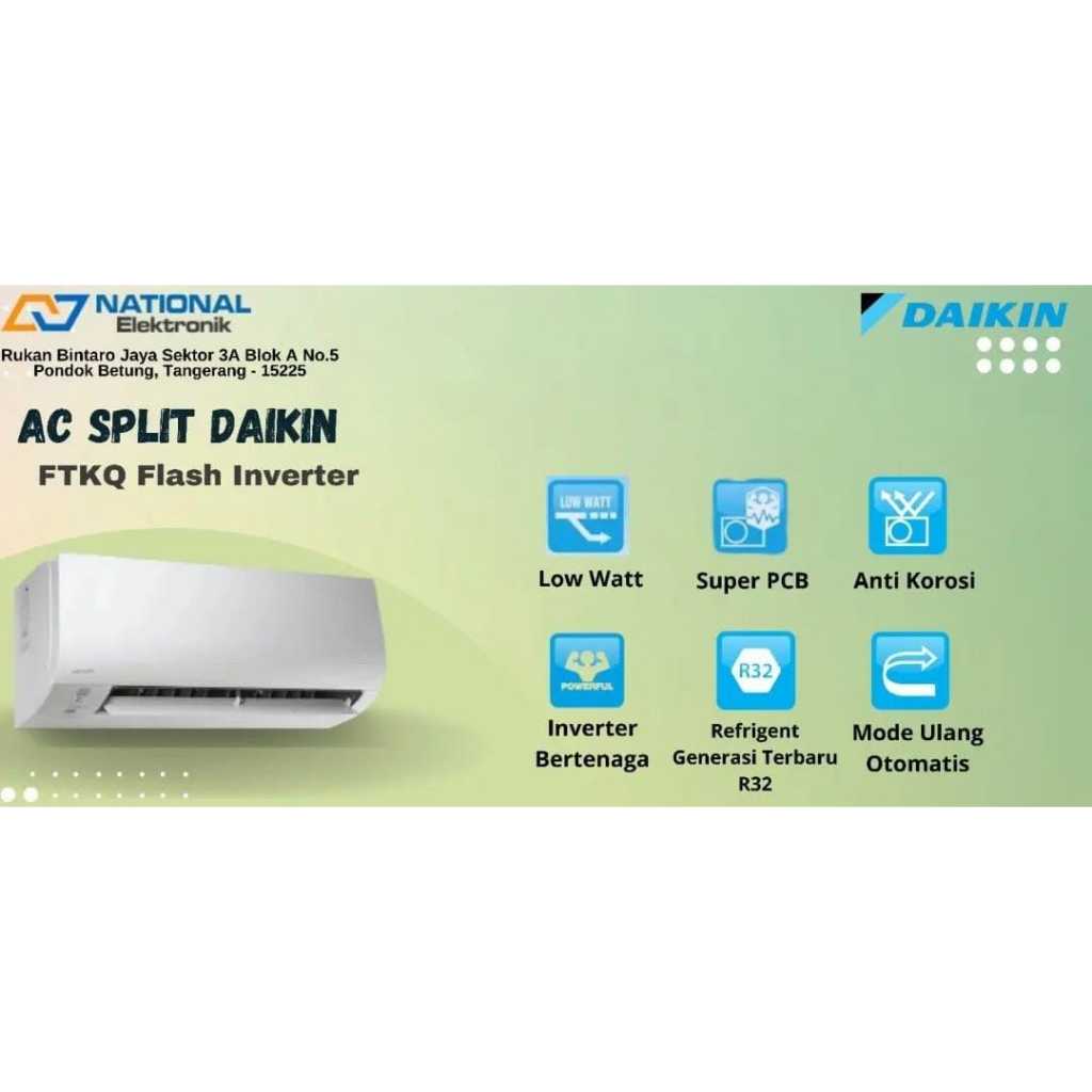 Ac Daikin Flash Inverter 2 pk Type FTKQ50UVM4 / RKQ50/ STKQ50 UVM4