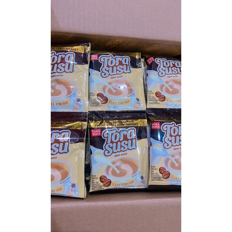 

Kopi Tora Bika TORA SUSU 28 gr 1 renteng isi 10 bks