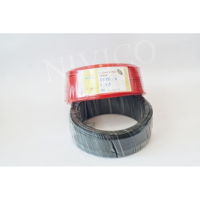 Kabel kawat tunggal YURIDAI JUMBO NYA type A 1x1.5 50 yard