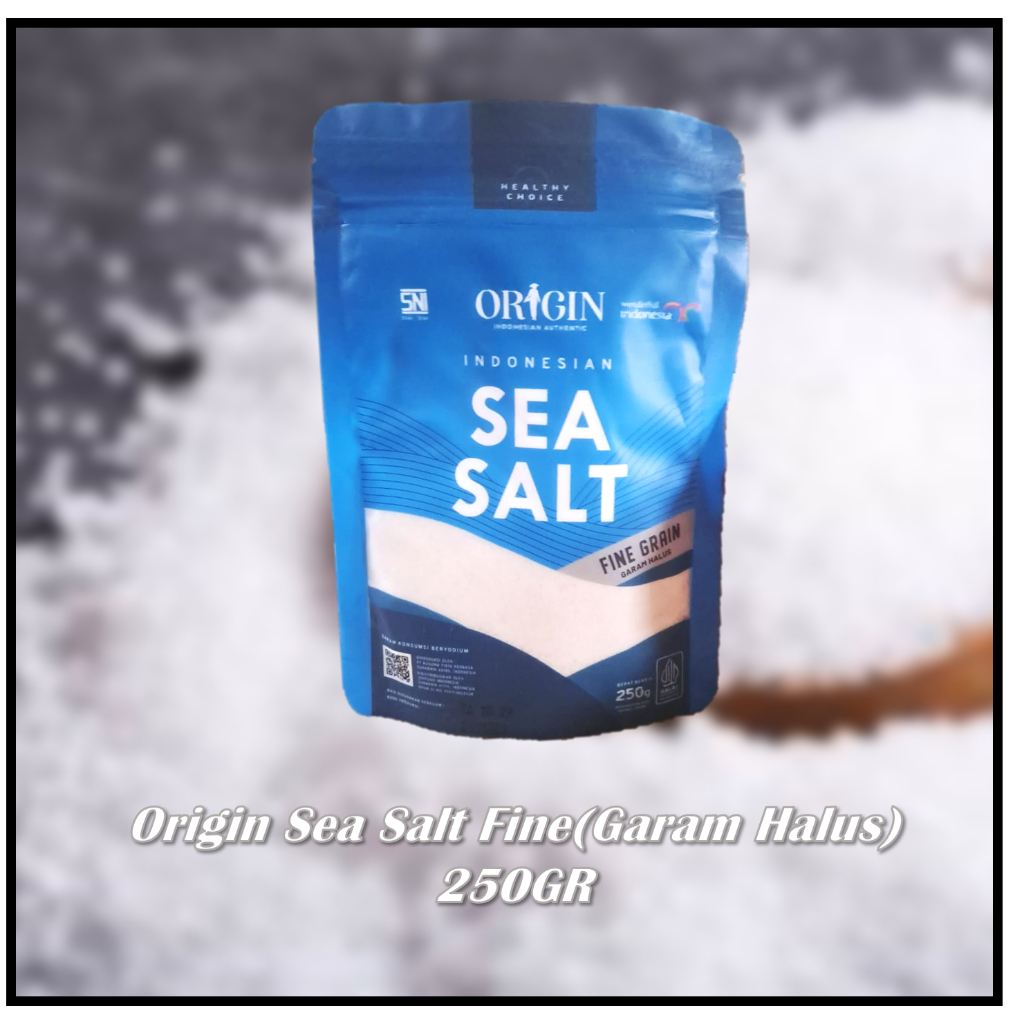 

Origin sea salt fine (garam halus)