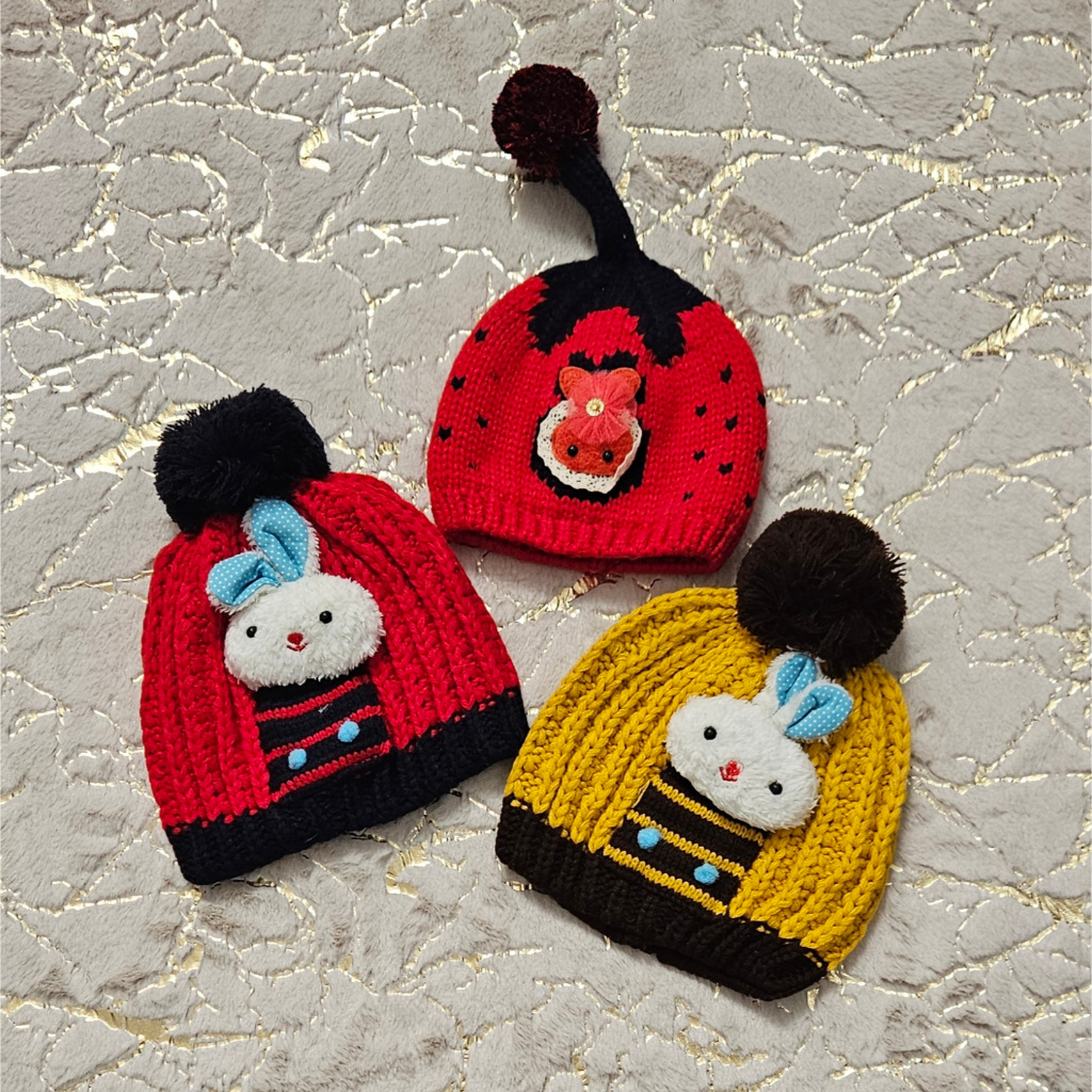 Topi Kupluk Bayi Laki Laki Dan Perempuan Rajut Import 6 12 Bulan Atau Anak 1 2 Tahun