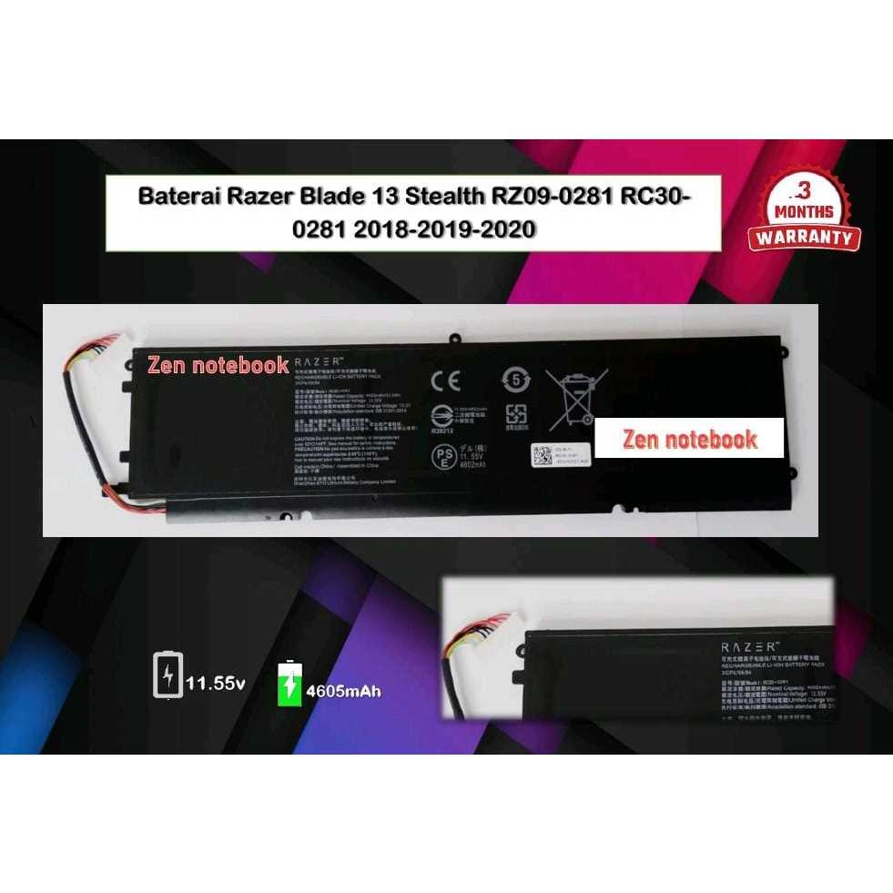Baterai Razer RZ09-0281 RC30-028