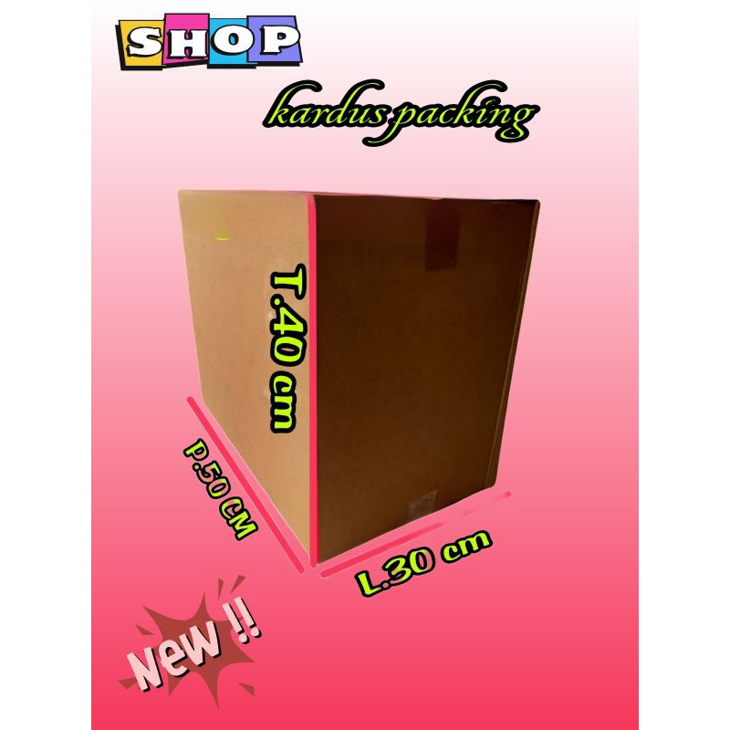 

kardus polos UK 50x30x40 kardus besar kardus packing