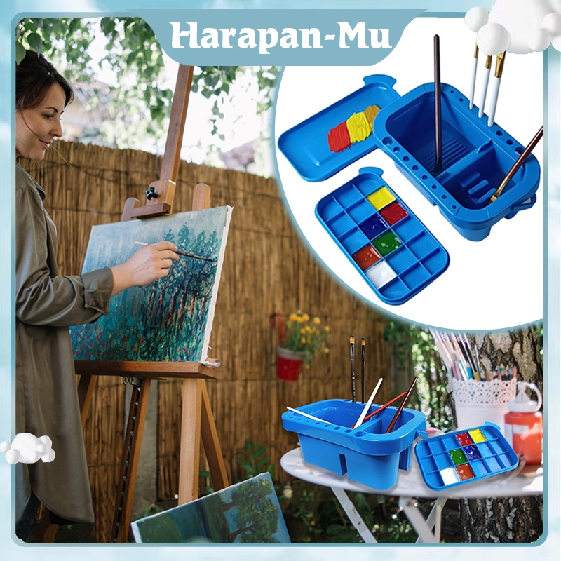 

Multifungsi Ember Cuci Kuas Lukis Brush Washer Dryer Holder Painting Bucket