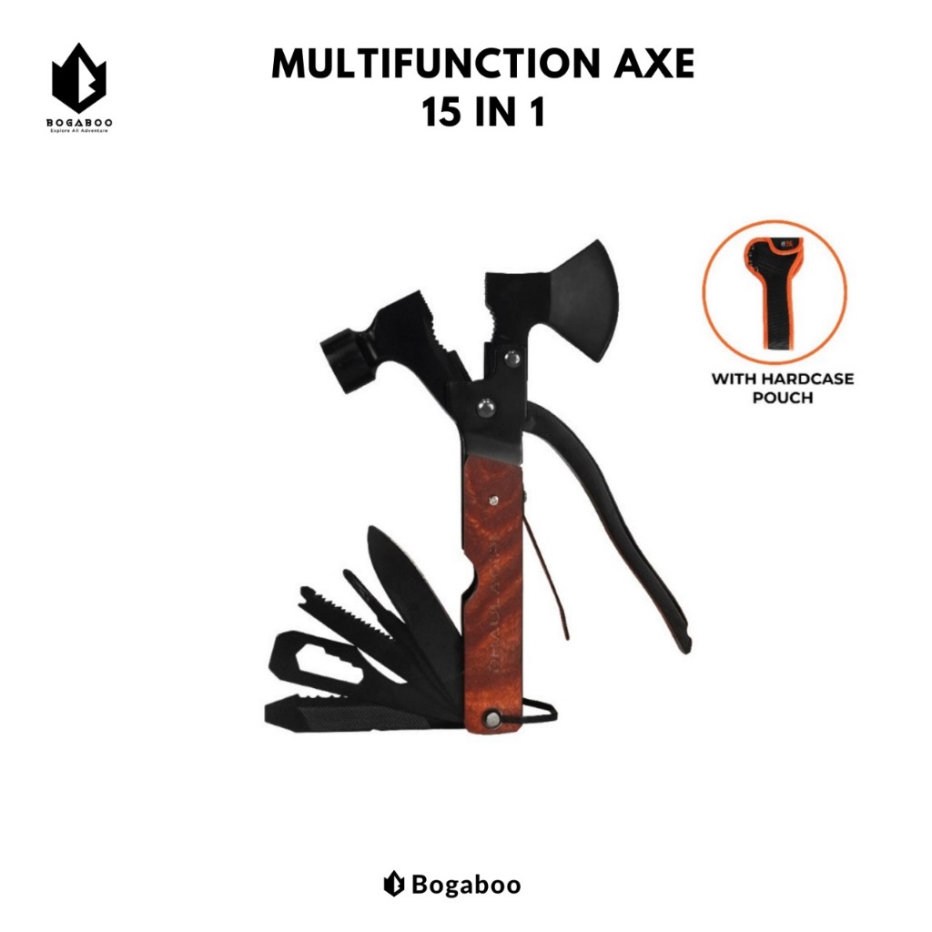 Dhaulagiri Multifunction Axe 15 in 1 - Palu/Kapak Multifungsi - Alat Survival Camping Hiking