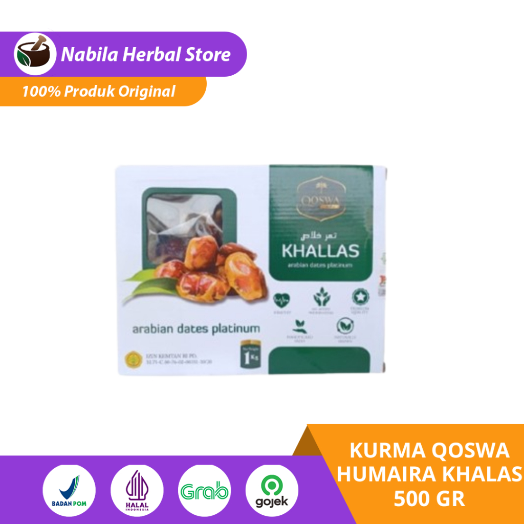 

Kurma Qoswa Humaira Khalas - Kurma Khallas Humaira Original - 500 Gram