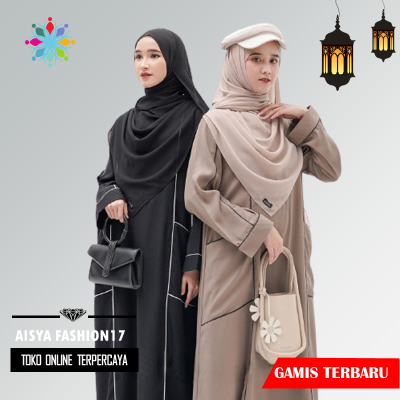 Gamis Wanita Remaja Terbaru Baju Dress Abaya Jubah Remaja Wanita Muslimah Kekinian 2024