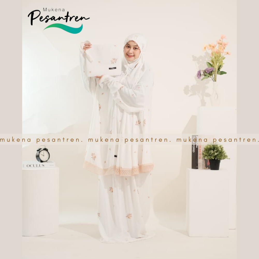Mukena  Potongan Berlengan Rayon Bordir Rosiana