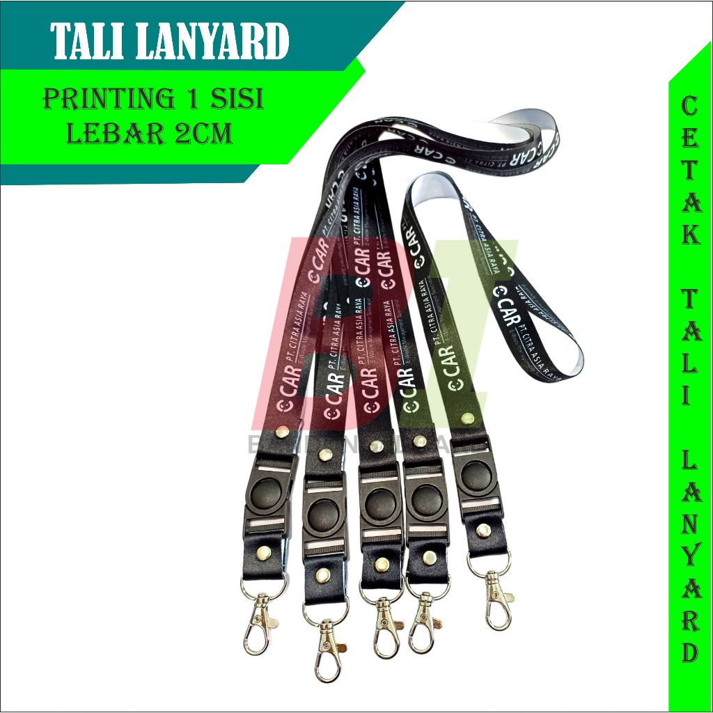

CETAK TALI LANYARD ID CARD CUSTOME SATUAN 2 CM 1 SISI/TALI LANYARD ID CARD CUSTOME