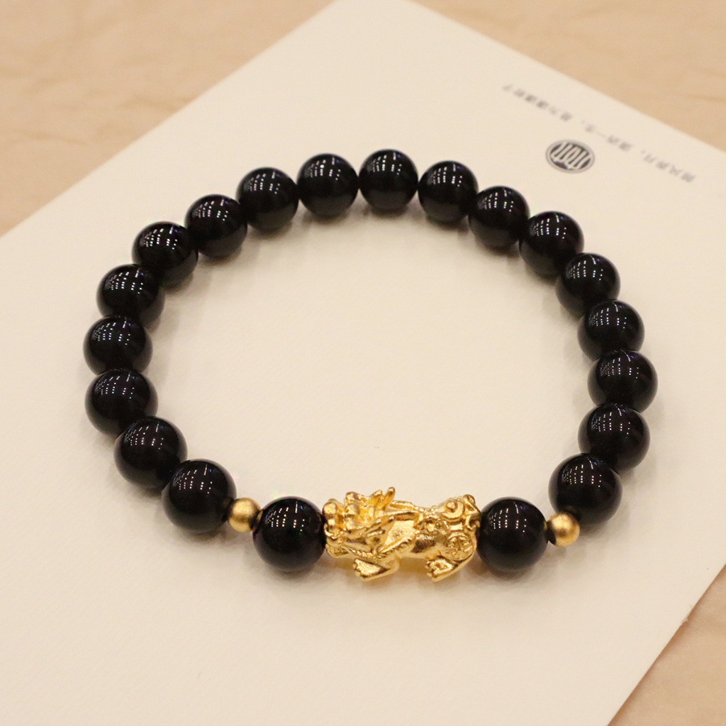 Official Gelang Pixiu Import Full Hitam/Gelang Feng Shui Pixiu / Mantra / Keberuntungan / Pixiu