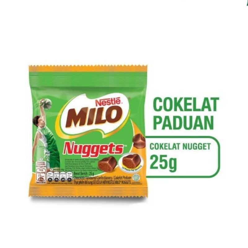 

Milo Cokelat Nuggets Cemilan Instan 25gr