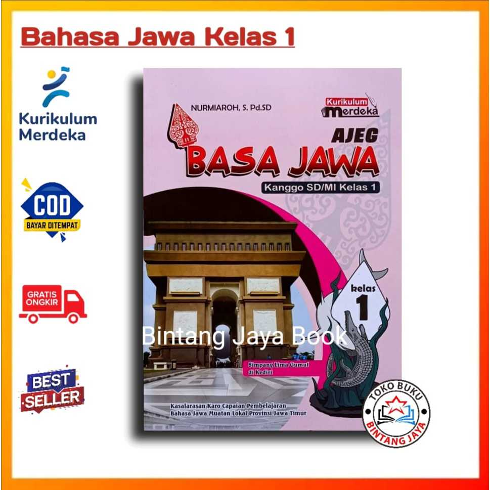 Buku Siswa Ajeg Basa Jawa Kelas 1 SD/MI Kurikulum Merdeka - Buku Bahasa Jawa Kurikulum Merdeka Untuk