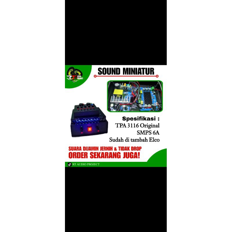 Power amplifier miniatur class d