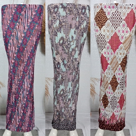 ROK PLISKET / ROK PLIKSET MODEREN / ROK PLISKET TERBARU / TOK PLISKET BATIK / KERASAKTI NAVY