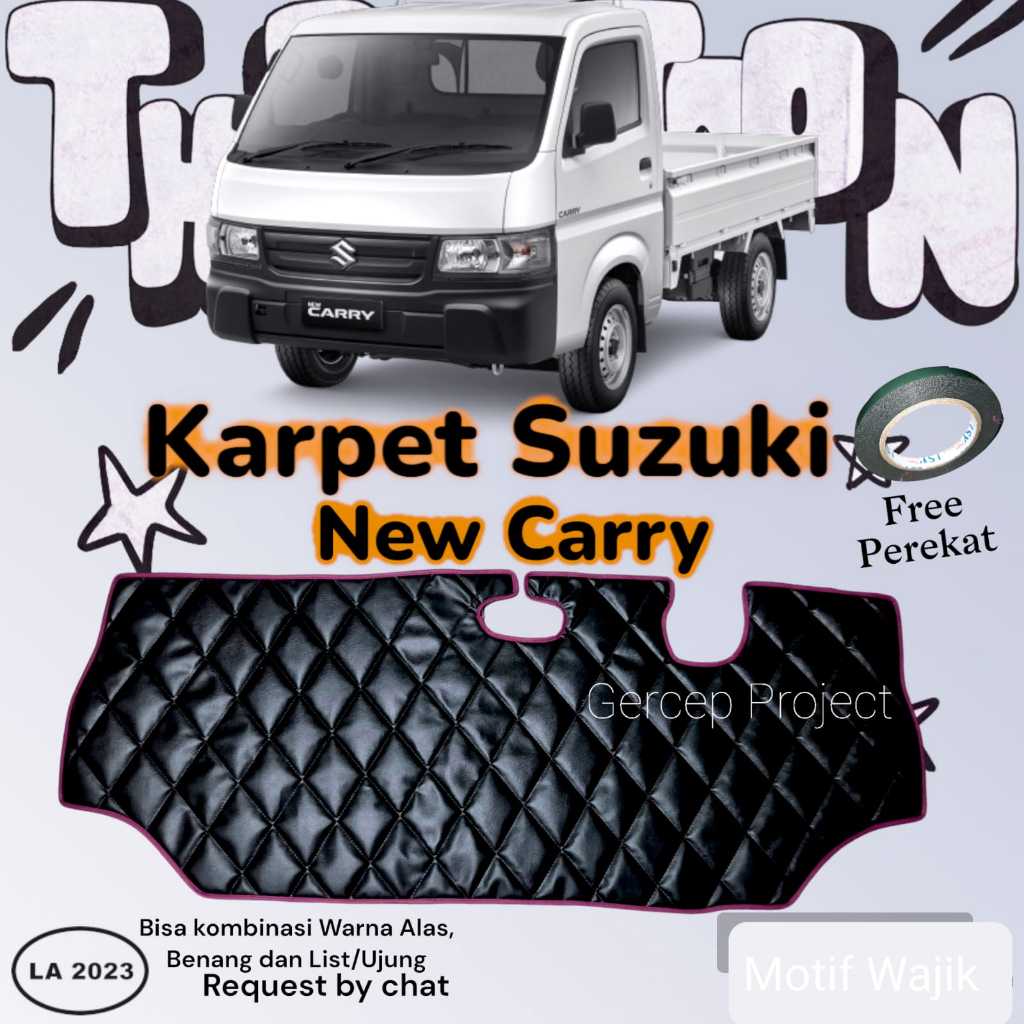 Karpet Mobil Suzuki NEW CARRY Kulit Premium Motif Alas Variasi Aksesoris