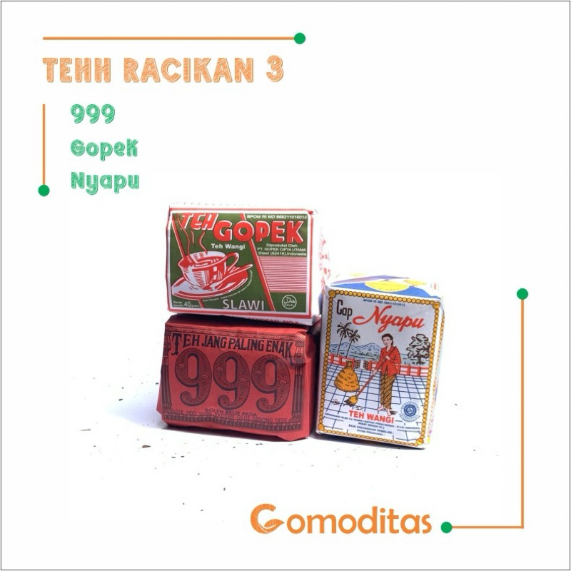 

Paket teh solo 3 macam teh tubruk racikan angkringan