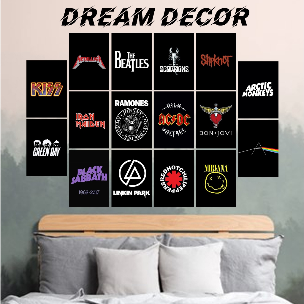 Poster Dinding Band Aesthetic [DD37] Hiasan Dinding Kamar Cowok - Dekorasi Kamar Pria - Poster Dindi