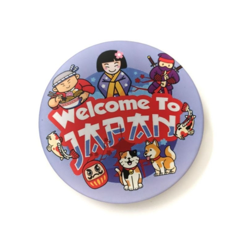 Souvenir pajangan meja dinding 16cm plus kaki welcome japan jepang kyoto tokyo