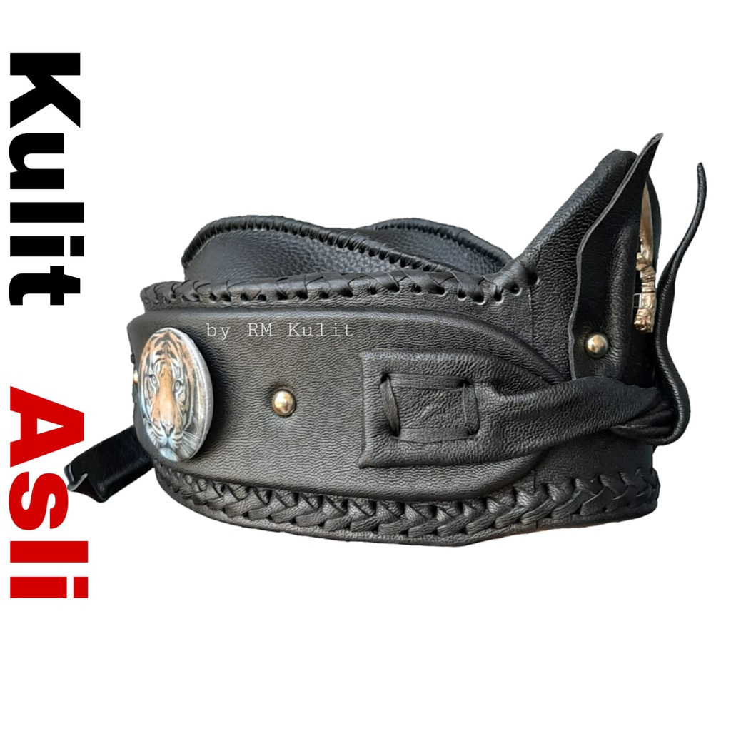 Blangkon Kulit Asli Topi Kulit Totopong Bendo Iket Udeng Sunda Full Up Kulit Pencak Silat Terlaris