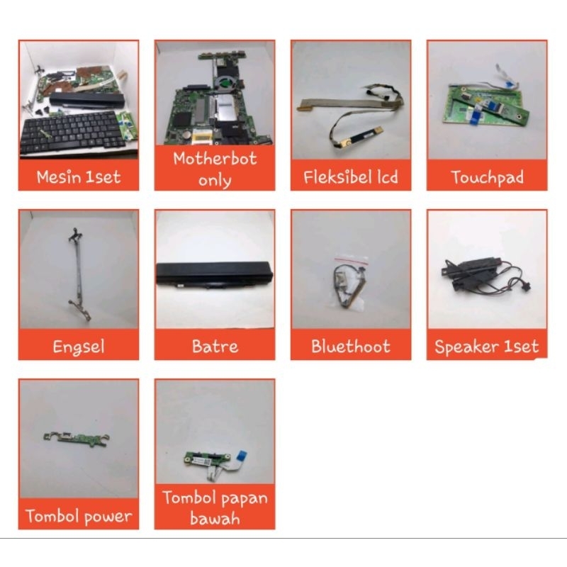 JUAL CEPAT   MB-MAINBOARD-MOTHERBOARD Mesin Leptop Acer ZG8 full set  perawan siap rakit