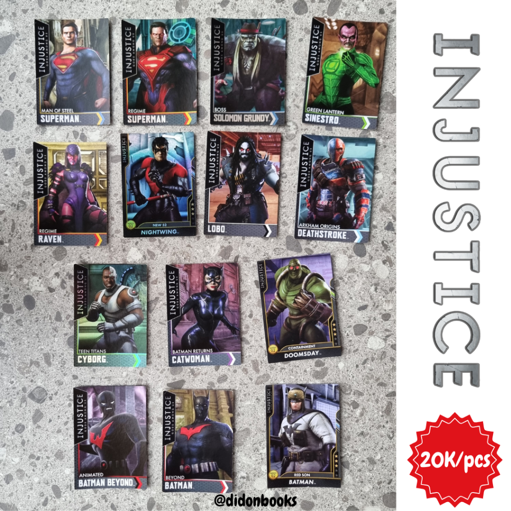 KARTU INJUSTICE CARD ORI TIMEZONE GOLD MURAH