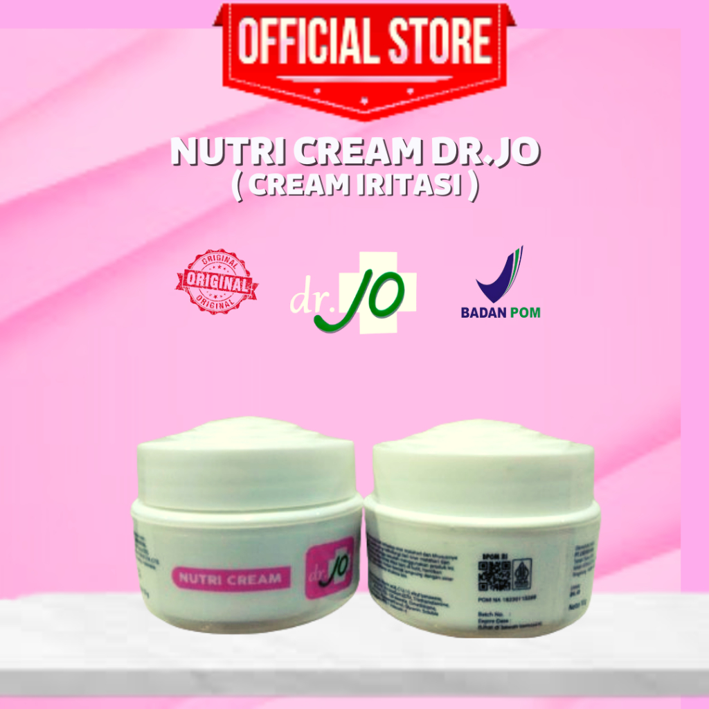 NUTRI CREAM DR.JO | CREAM IRITASI KLINIK DR.JO AMAN BPOM HALAL