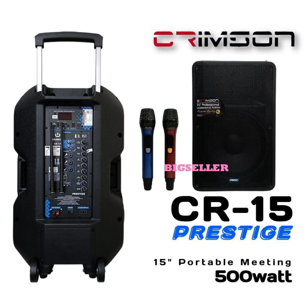Speaker Portable Crimson CR 15 Prestige Original 15 inch
