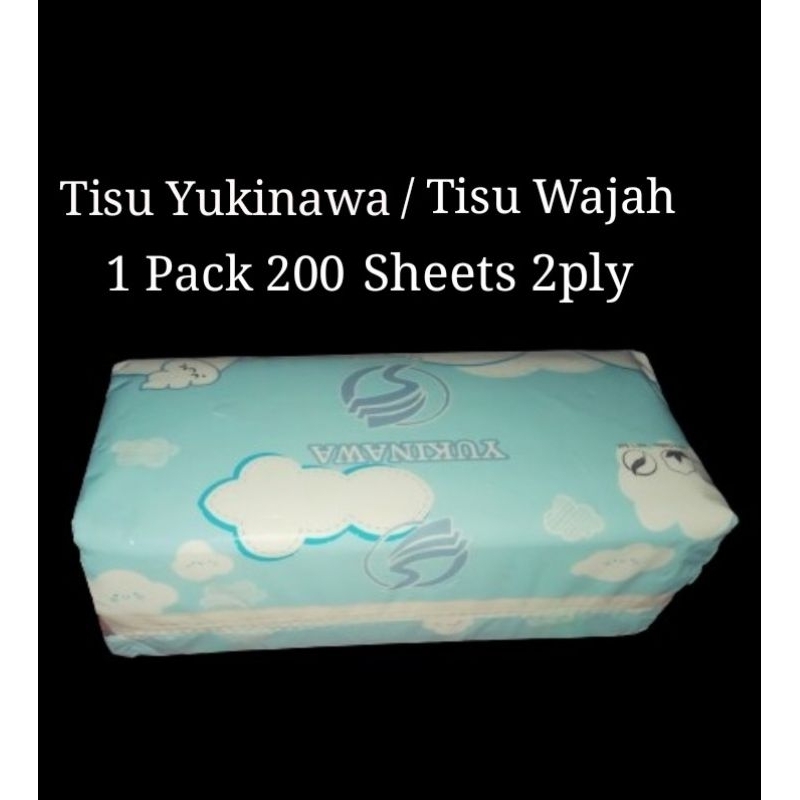 Tisu Yukinawa / Tisu Wajah / Tissue Softness Facial / Tissue Yukinawa  1 Pack 200 Sheets 2ply